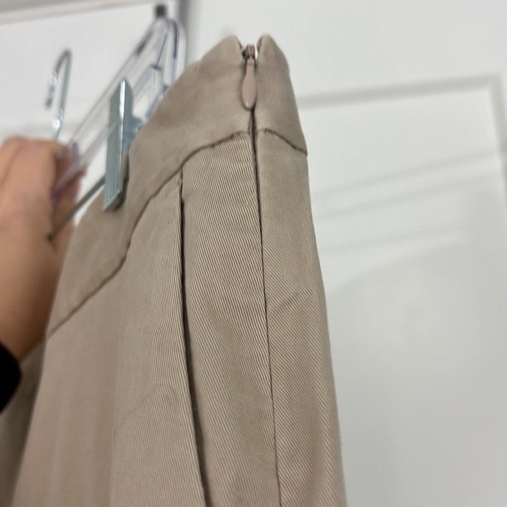 Vintage 90s Pendleton Size 14 Beige Khaki High Rise Cropped Chino Trouser Pants - Picture 6 of 11